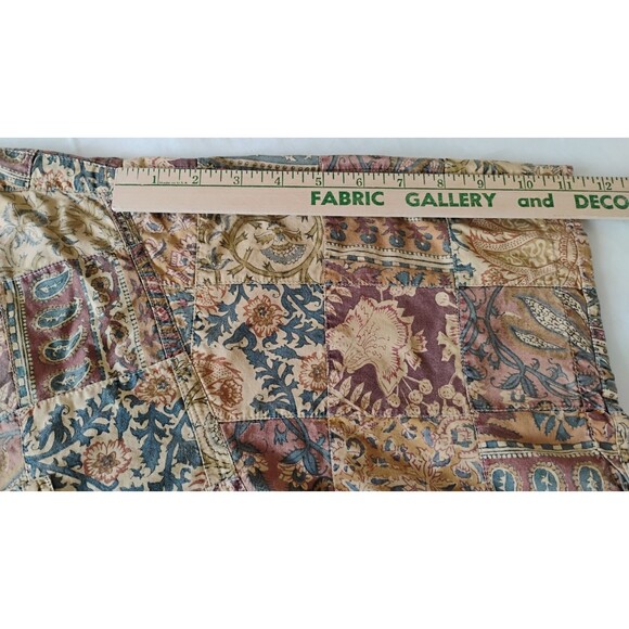 Vtg Territory Ahead Patchwork Shirt Men’s L/XL Tan Boho Festival Outdoor EUC - Picture 14 of 16